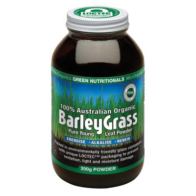Green Nutritionals 100% Organic Australian BarleyGrass Powder 200g